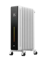 DREO Home 1500W Digital Electric Oil-Filled Radiator Heater with Thermostat, White