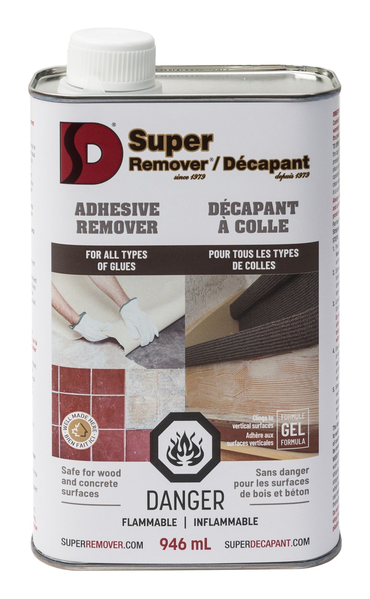 DS Super Remover Multi-Surface Adhesive Glue Remover, Methylene Chloride-Free, 946-mL
