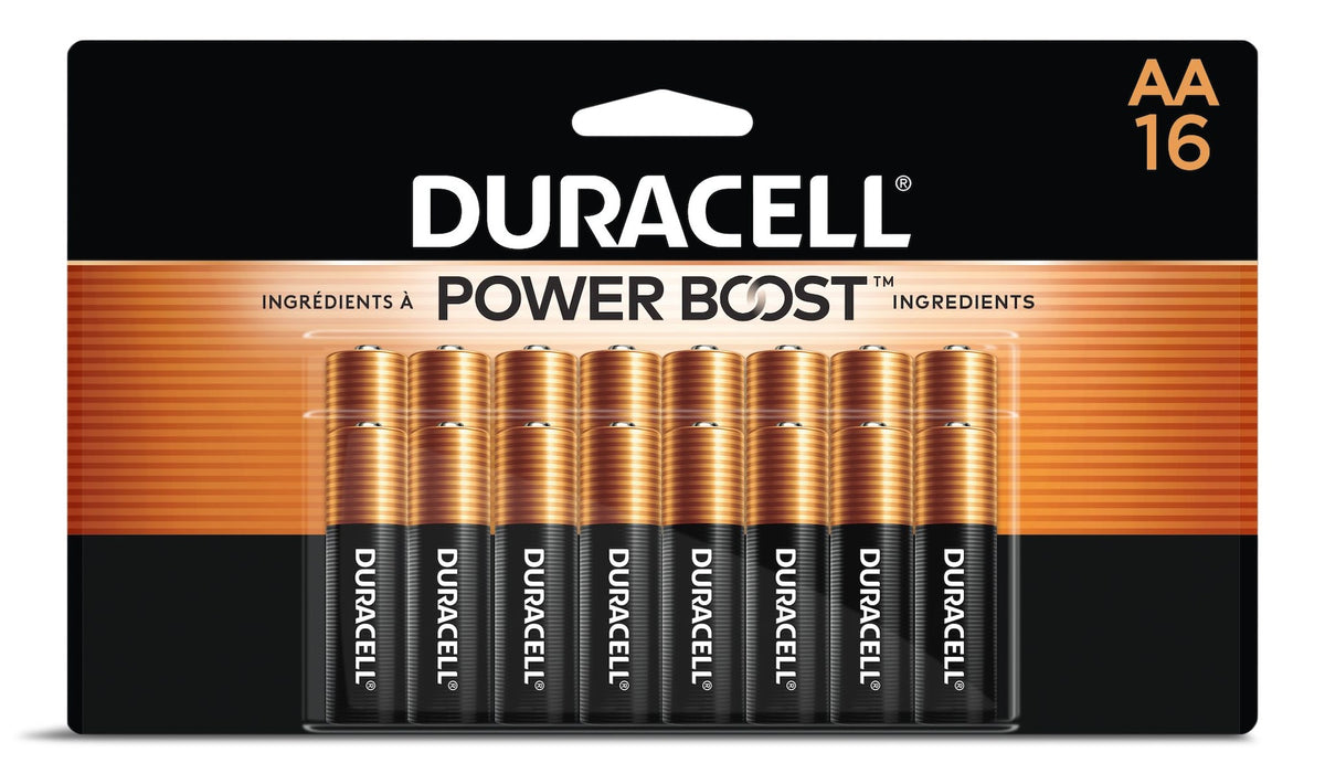Duracell Coppertop AA Alkaline Batteries, 16-pk