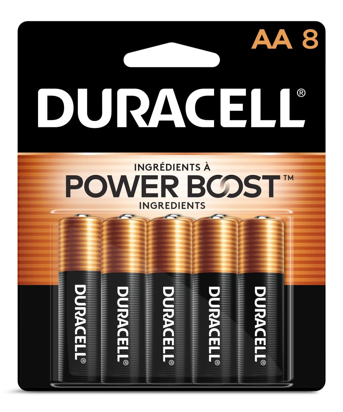 Duracell Coppertop AA Alkaline Batteries, All Purpose, 8-pk