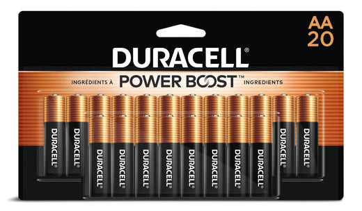 Duracell Coppertop AA Batteries, Alkaline, 20-pk