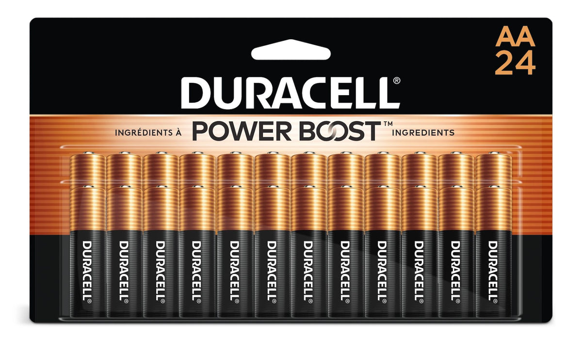 Duracell Coppertop AA Batteries, Alkaline, 24-pk