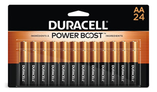 Duracell Coppertop AA Batteries, Alkaline, 24-pk