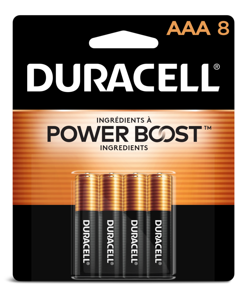 Duracell Coppertop AAA Alkaline Batteries, All Purpose, 8-pk