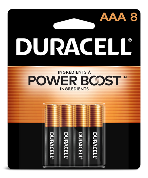 Duracell Coppertop AAA Alkaline Batteries, All Purpose, 8-pk