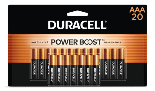 Duracell Coppertop AAA Batteries, Alkaline, 20-pk