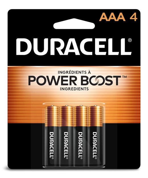 Duracell Coppertop AAA Batteries, Alkaline, 4-pk