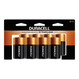 Duracell Coppertop D Alkaline Batteries, All Purpose, 8-pk
