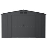 Duramax Metal Outdoor Storage Shed with Steel Frame, Dark Grey, 10-1/2-ft x 8-ft image 3