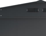 Duramax Metal Outdoor Storage Shed with Steel Frame, Dark Grey, 10-1/2-ft x 8-ft image 5