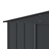 Duramax Metal Outdoor Storage Shed with Steel Frame, Dark Grey, 10-1/2-ft x 8-ft image 6