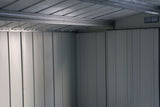 Duramax Metal Outdoor Storage Shed with Steel Frame, Dark Grey, 10-1/2-ft x 8-ft image 8