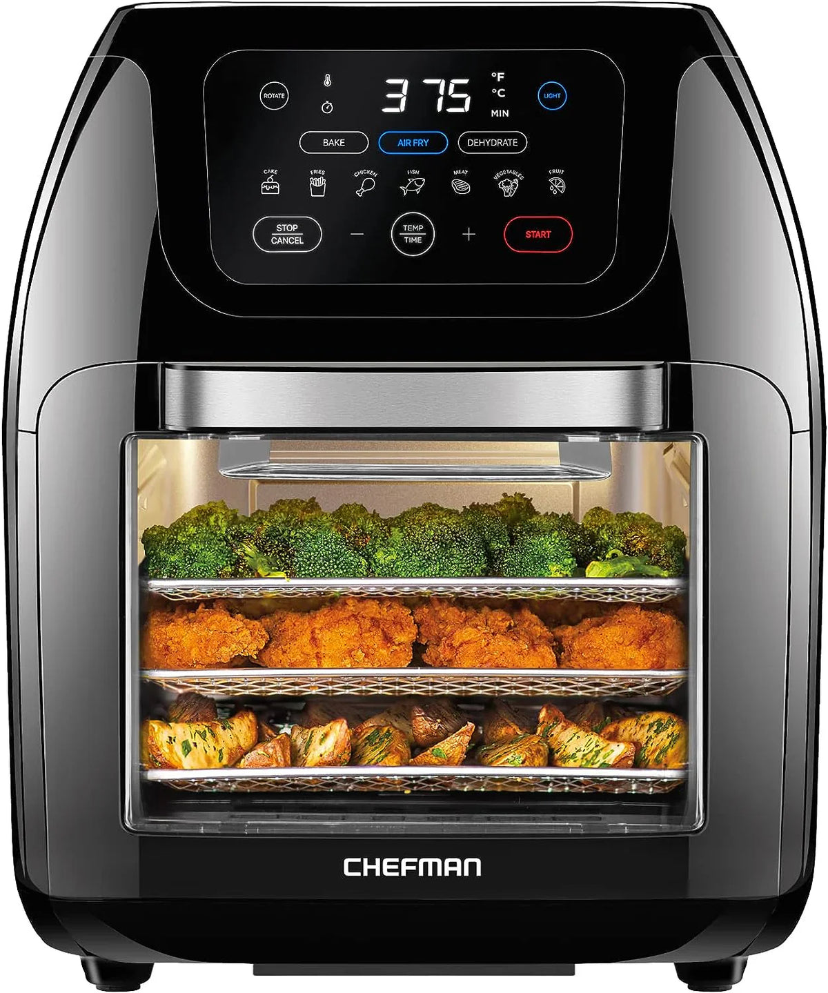 CHEFMAN Multifunctional Digital Air Fryer Rotisserie, Dehydrator, Convection Oven
