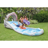 Inflatable Backyard Water Slide with Surf Riders & Electric Air Pump image 3
