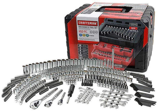 Craftsman 450-Piece Mechanics Set, Ratchet Socket Hand Wrench