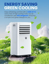 Portable Air Conditioners, 10000 BTU Air Conditioner Portable for Room up to 450 Sq. Ft., 3-in-1 Portable AC Unit with Digital Display, Remote Control, Window Installation Kit, 24H Timer, Sleep Mode image 3