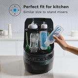 Baby Bottle Washer Pro - Baby Bottle Washer, Sterilizer Dryer - All in One Machine Cleans Bottles, Pump Parts, & Sippy Cups - Replaces Hand Washing, Bottle Brushes and Drying Racks-Brezza image 2