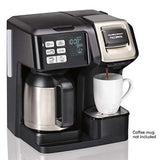 Hamilton Beach FlexBrew Thermal Coffee Maker, Single Serve & Full Pot, Compatible with K-Cup Pods or Grounds, Programmable, Black and Stainless (49966) image 3