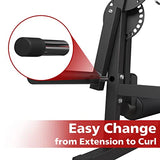 GMWD Leg Extension Machine and Curl, Lower Body Special Leg Machine, Adjustable Leg Exercise Bench image 3