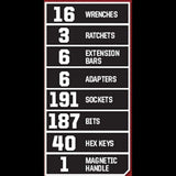 Craftsman 450-Piece Mechanics Set, Ratchet Socket Hand Wrench image 2