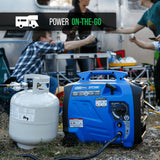 2300-watt dual-fuel portable digital inverter generator - Dual fuel (gasoline and propane), suitable for RVs and emergency use image 2