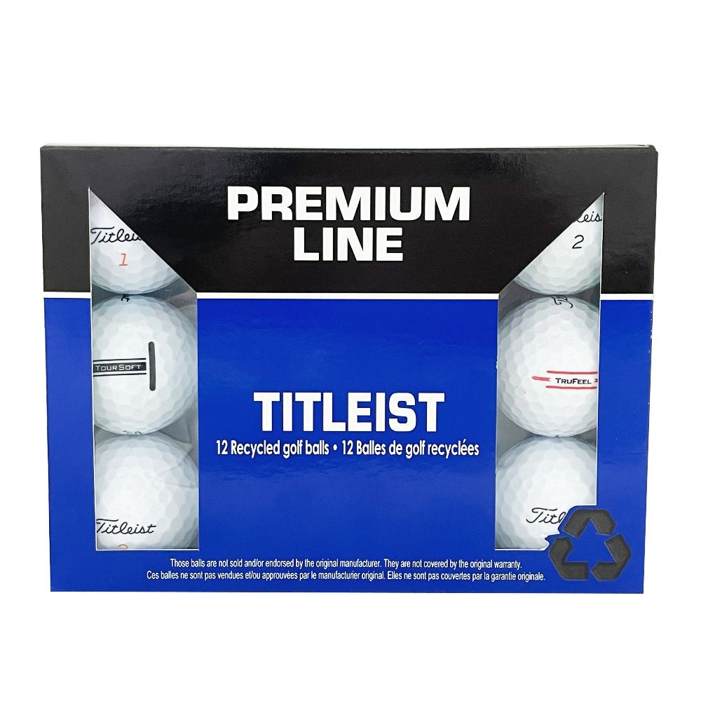 Eagle Premium Line Titleist Recycled Gold Balls, White, 12-pk