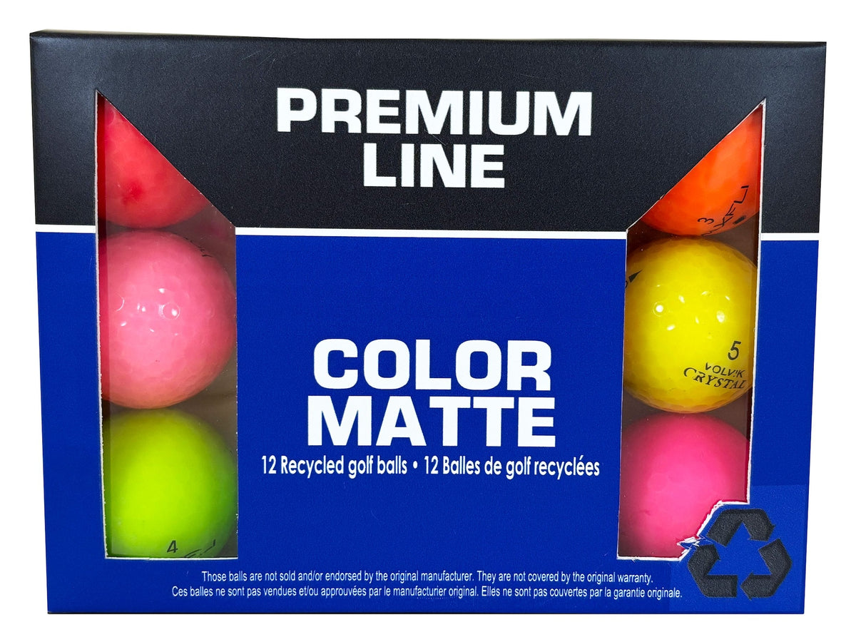 Eagle Recycled Golf Balls, Mixed/Matte Colours, 12-pk