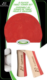 EastPoint 2-Player Table Tennis/Ping Pong Set with Paddles/Rackets & Balls, 5-pc