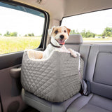 Dog Car Seat: Lookout I Dog Booster Car Seat for Dogs Small 5-15 lbs, Size: Small, Fabric: Black Diamond, Pet Car Seat to Alleviate Car Sickness for Dogs, Removable Machine Washable Cover image 3