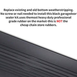 DGSL Garage Door Seals Bottom Rubber Weather Stripping Kit Seal Strip Replacement image 4