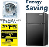 Euhomy Mini Fridge with Freezer, 3.2 Cu.Ft Mini Refrigerator with Freezer image 4