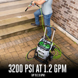 EGO HPW3204-2 POWER+ 3200 PSI Pressure Washer with 2 x 6.0Ah Batteries and 320W Charger image 3
