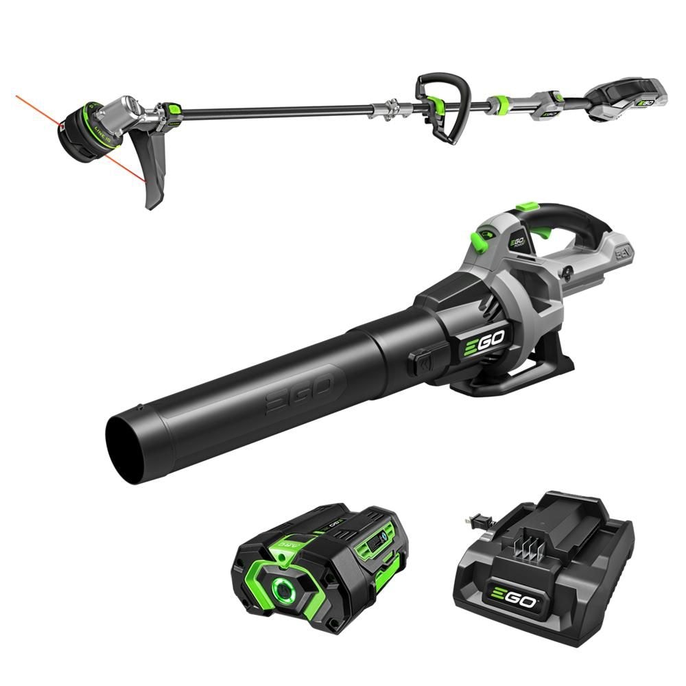 EGO POWER+ 56V 15-in String Trimmer & 530 CFM Leaf Blower Combo Kit, Includes (1) 2.5Ah Battery and (1) 210W Standard Charger, ST1502LB