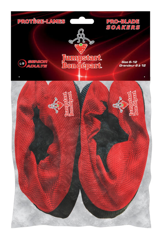 Elite Hockey Pro-Blade Soakers Skate Guards, Jumpstart Red, Assorted Sizes