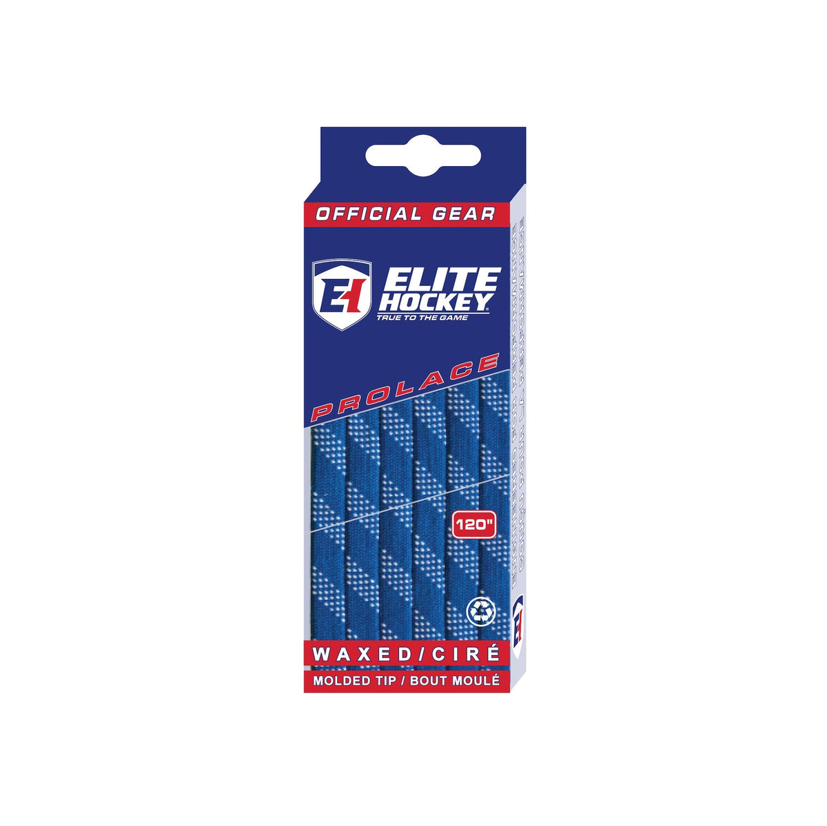 Elite Hockey Prolace Skate Laces, Waxed, Navy, Assorted Sizes