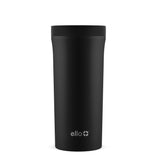 ello Arabica Vacuum Insulated Stainless Steel Travel Mug, 14-oz, Black, with Leakproof Slider Lid
