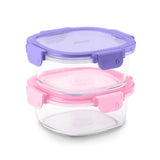Ello Colour-lock RoundMeal Prep, 3.4 Cup, 2-pk