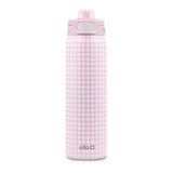 Ello Pop & Fill Insulated Stainless Steel Kids' Water Bottle with Dual Sip & Chug Lid, Various Colours, 18-oz
