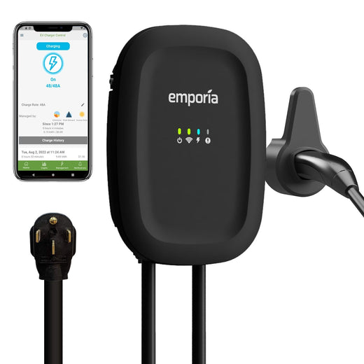 Emporia 40A Wi-Fi Level 2 NEMA 14-50 NACS EV Charger