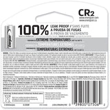 Energizer 1-pk CR2 3V / 3 Volt Lithium Photo Battery image 2