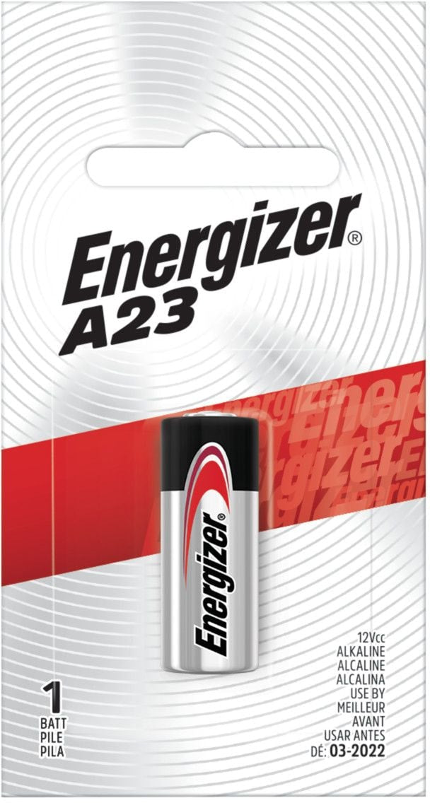 Energizer 12V / 12 Volt Alkaline A23 Battery, Long Lasting, All Purpose, 1-pk