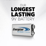Energizer 2-pk 9V / 9 Volt Lithium Batteries, EZ Turn Lock, PowerSeal image 4
