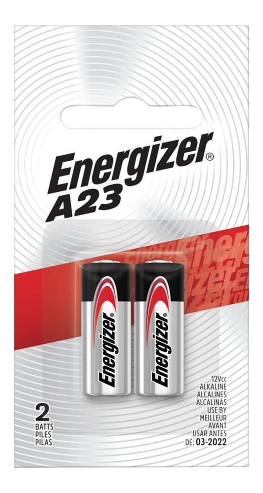 Energizer 2-pk A23 12V / 12 Volt Alkaline Batteries, Long Lasting, All Purpose