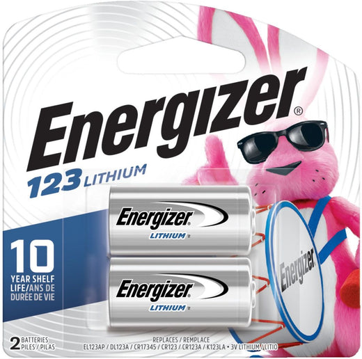 Energizer 2-pk CR123 3V / 3 Volt Lithium Photo Batteries