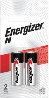 Energizer 2-pk E90 1.5V / 1.5 Volt N Size Alkaline Batteries, Long Lasting