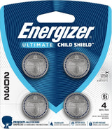 Energizer 2032 Child Shield Lithium Battery, 4-Pack