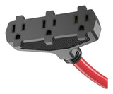 Energizer 30A 25-ft Triple-Outlet Extension Cord, Red image 3
