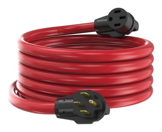 Energizer 50A 25-ft Single-Outlet RV & EV Extension Cord, Red