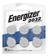Energizer 6-pk CR2032 3V / 3 Volt Lithium Coin Cell Batteries, Long Lasting