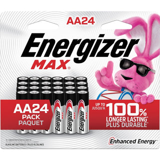 Energizer Alkaline MAX Double A Batteries, 24-pk